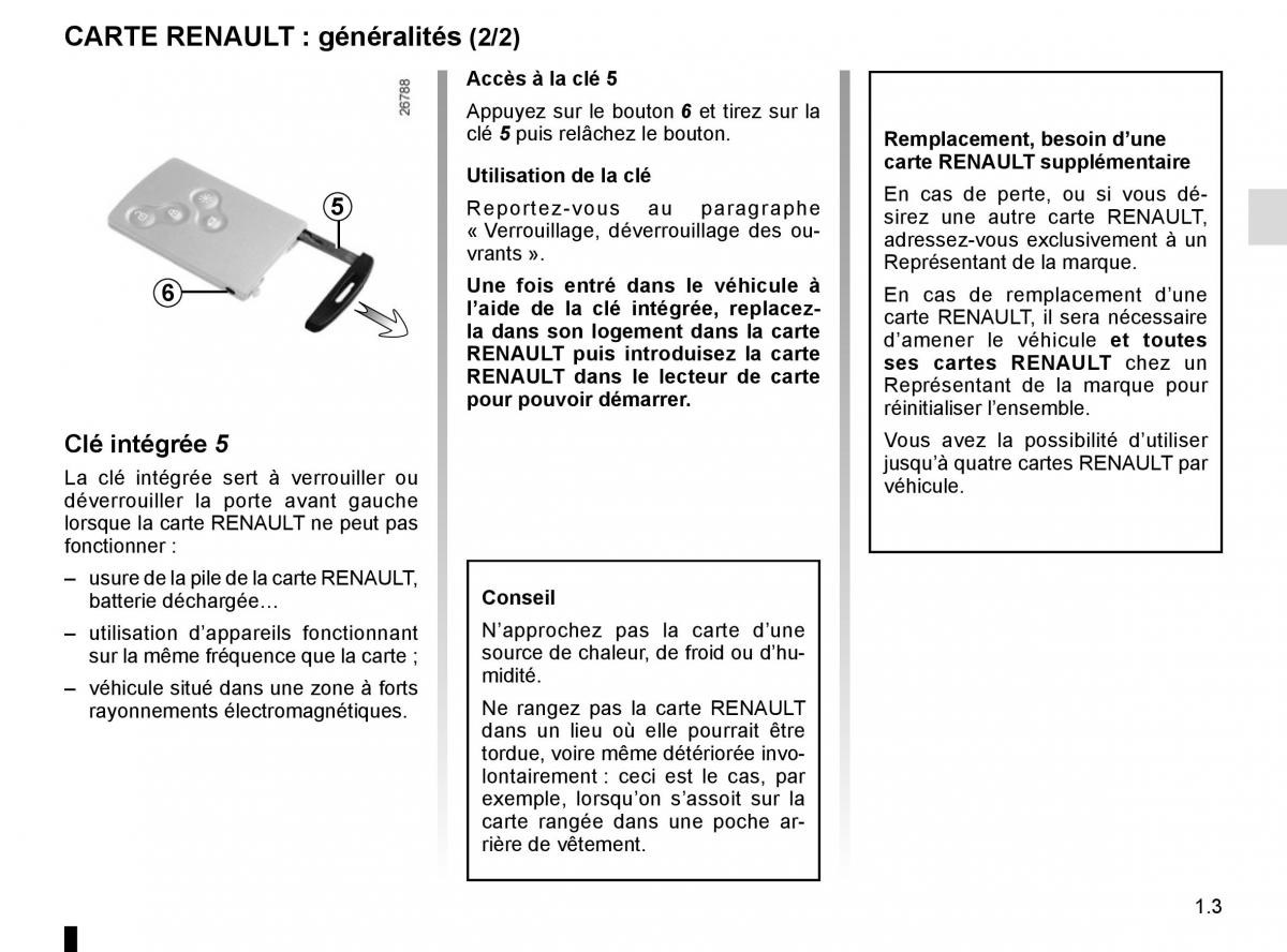 Renault Captur manuel du proprietaire / page 9