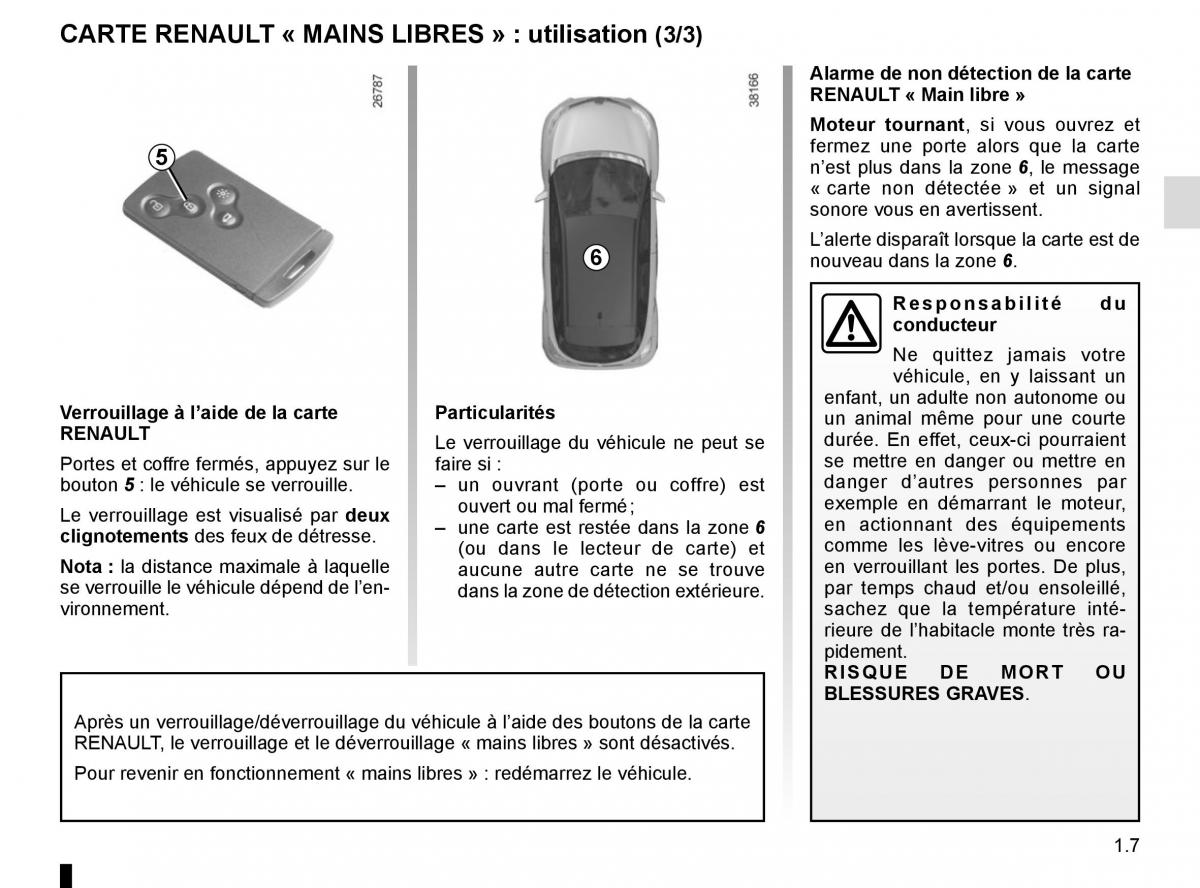 Renault Captur manuel du proprietaire / page 13