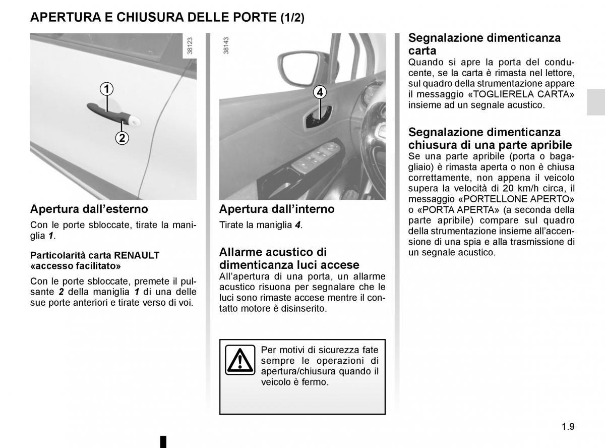 Renault Captur manuale del proprietario / page 15