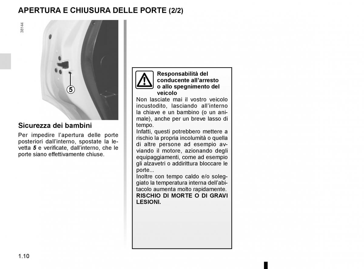Renault Captur manuale del proprietario / page 16