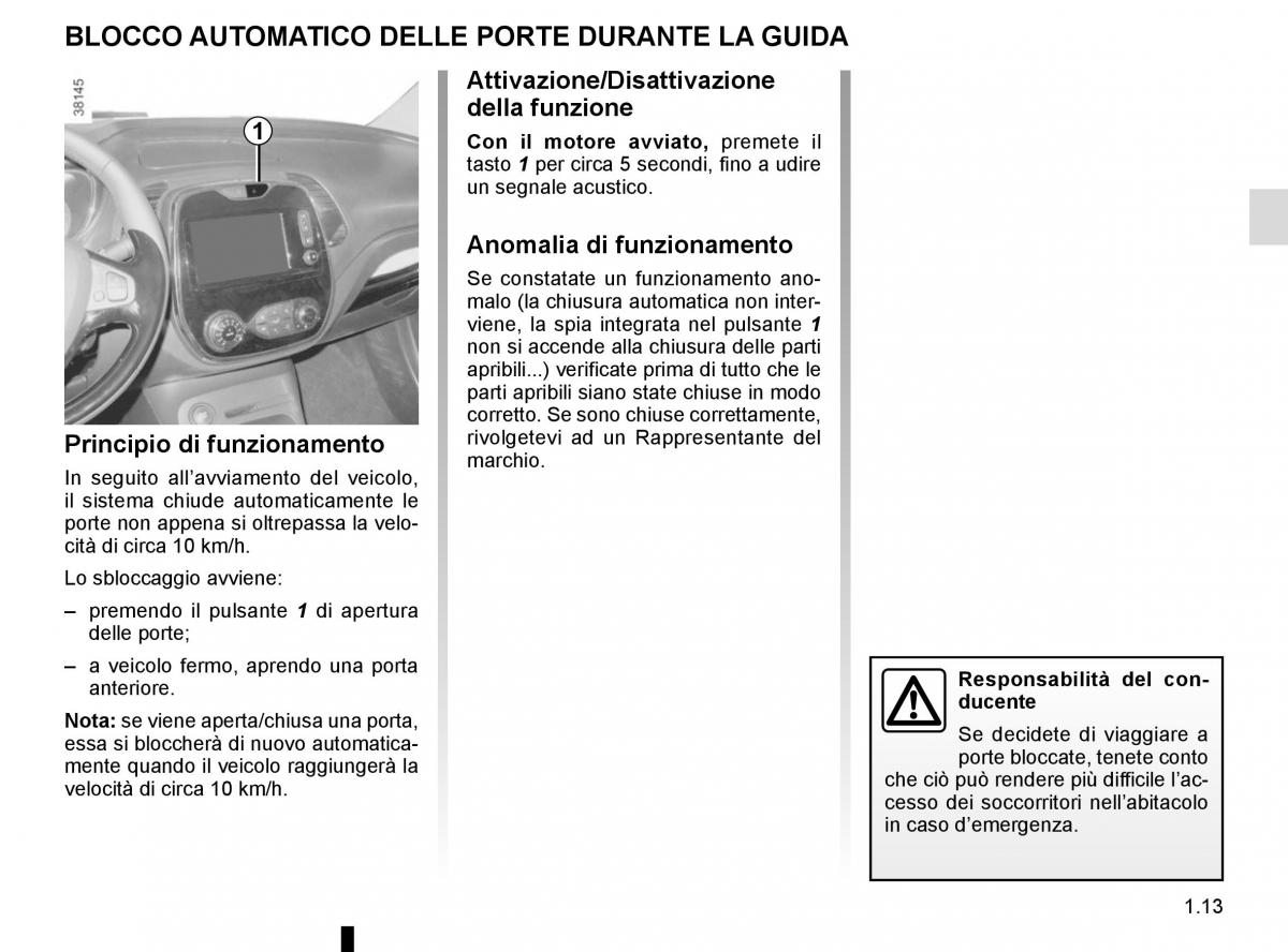 Renault Captur manuale del proprietario / page 19