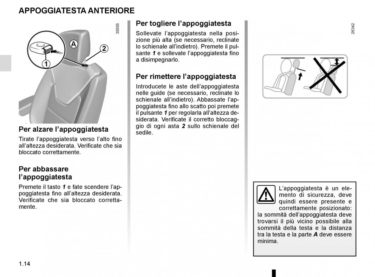 Renault Captur manuale del proprietario / page 20