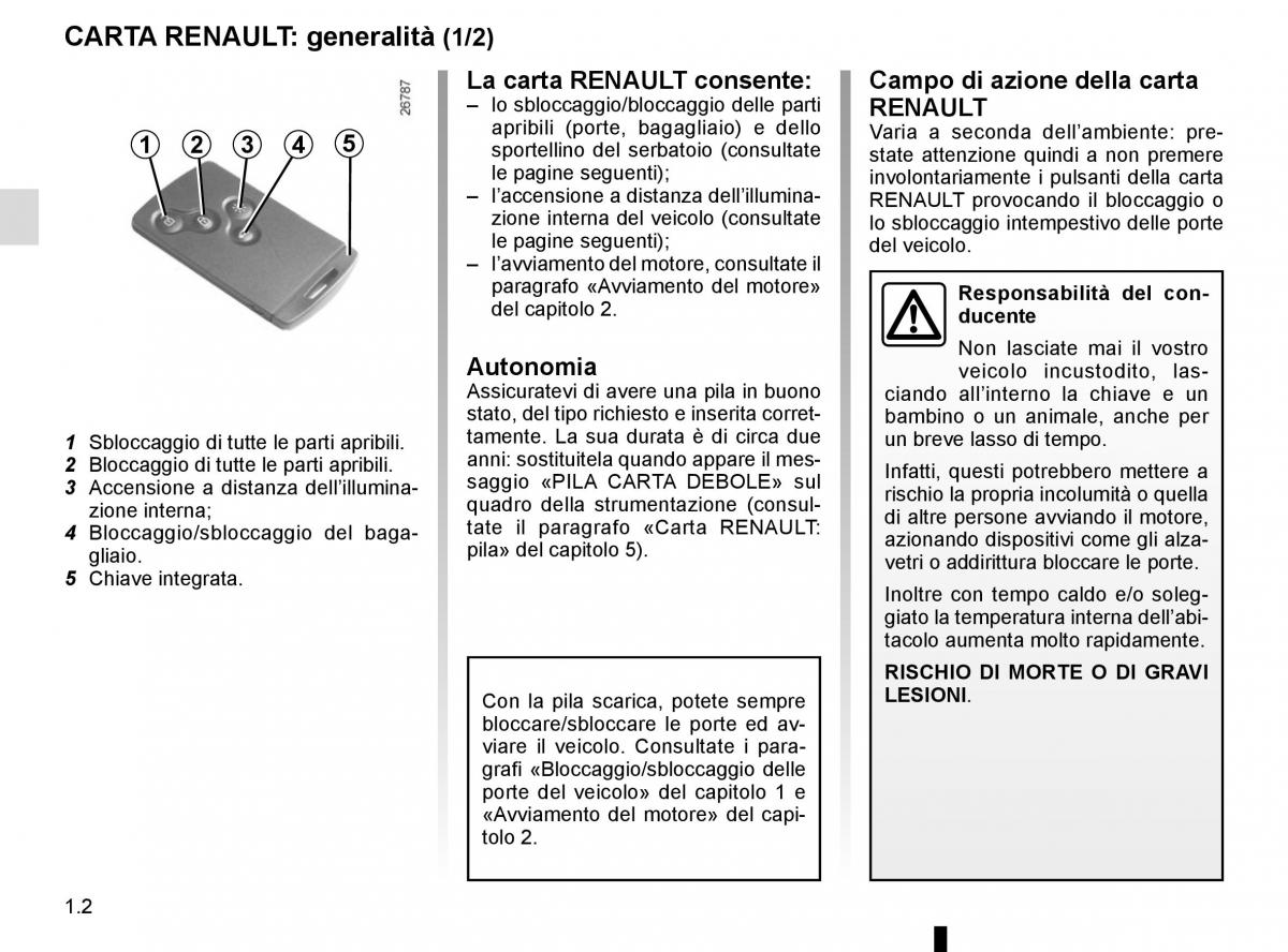 Renault Captur manuale del proprietario / page 8