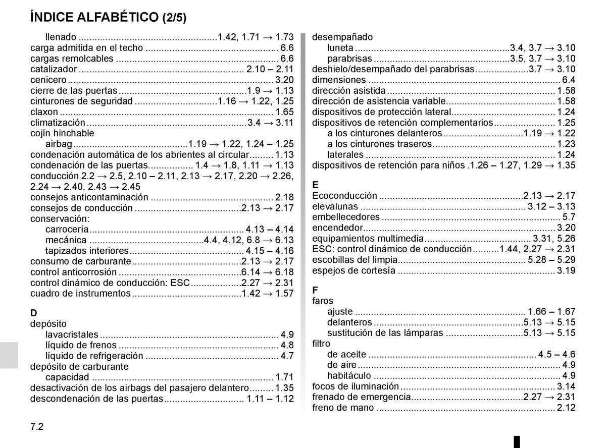 Renault Captur manual del propietario / page 238