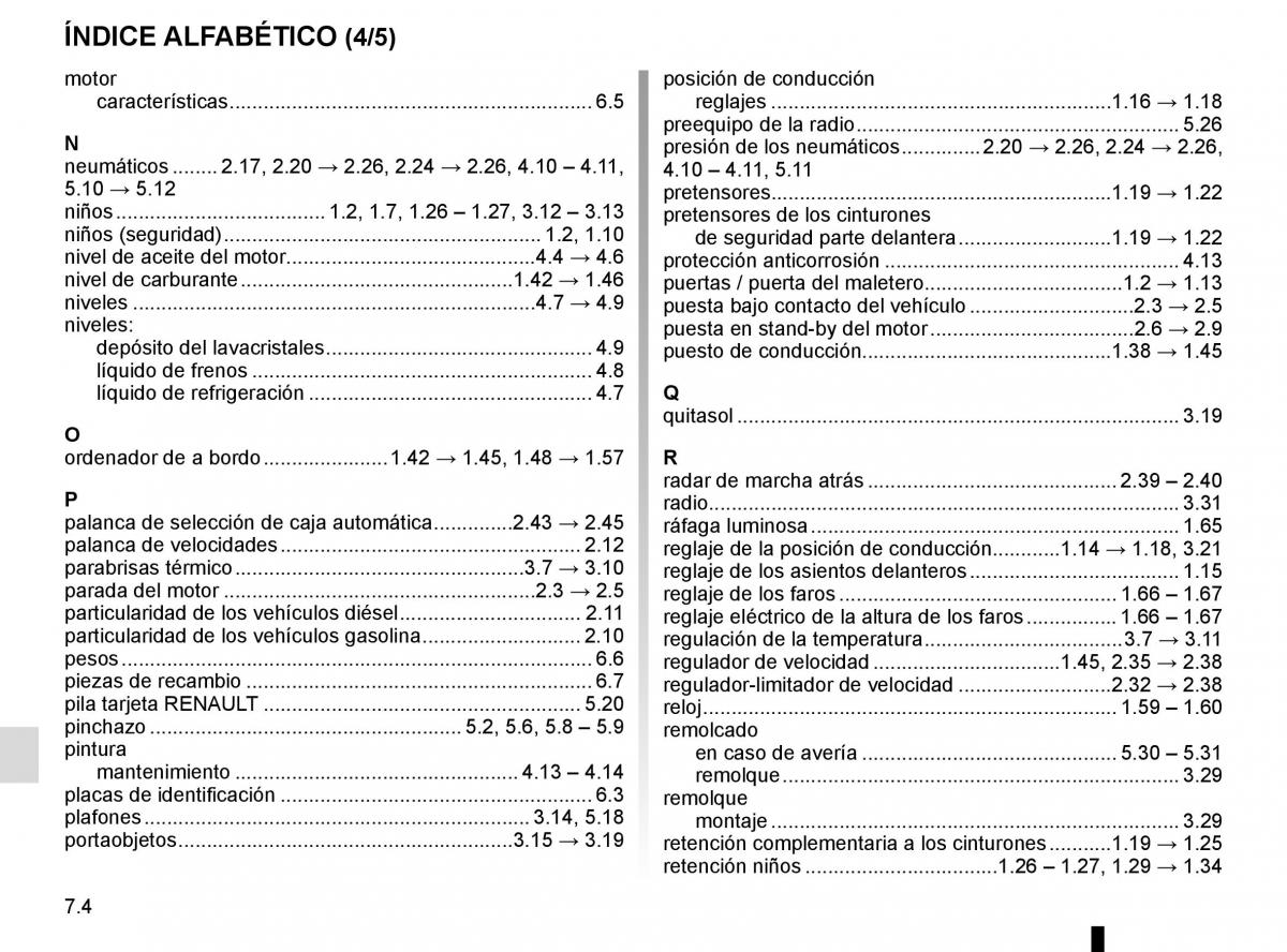 Renault Captur manual del propietario / page 240