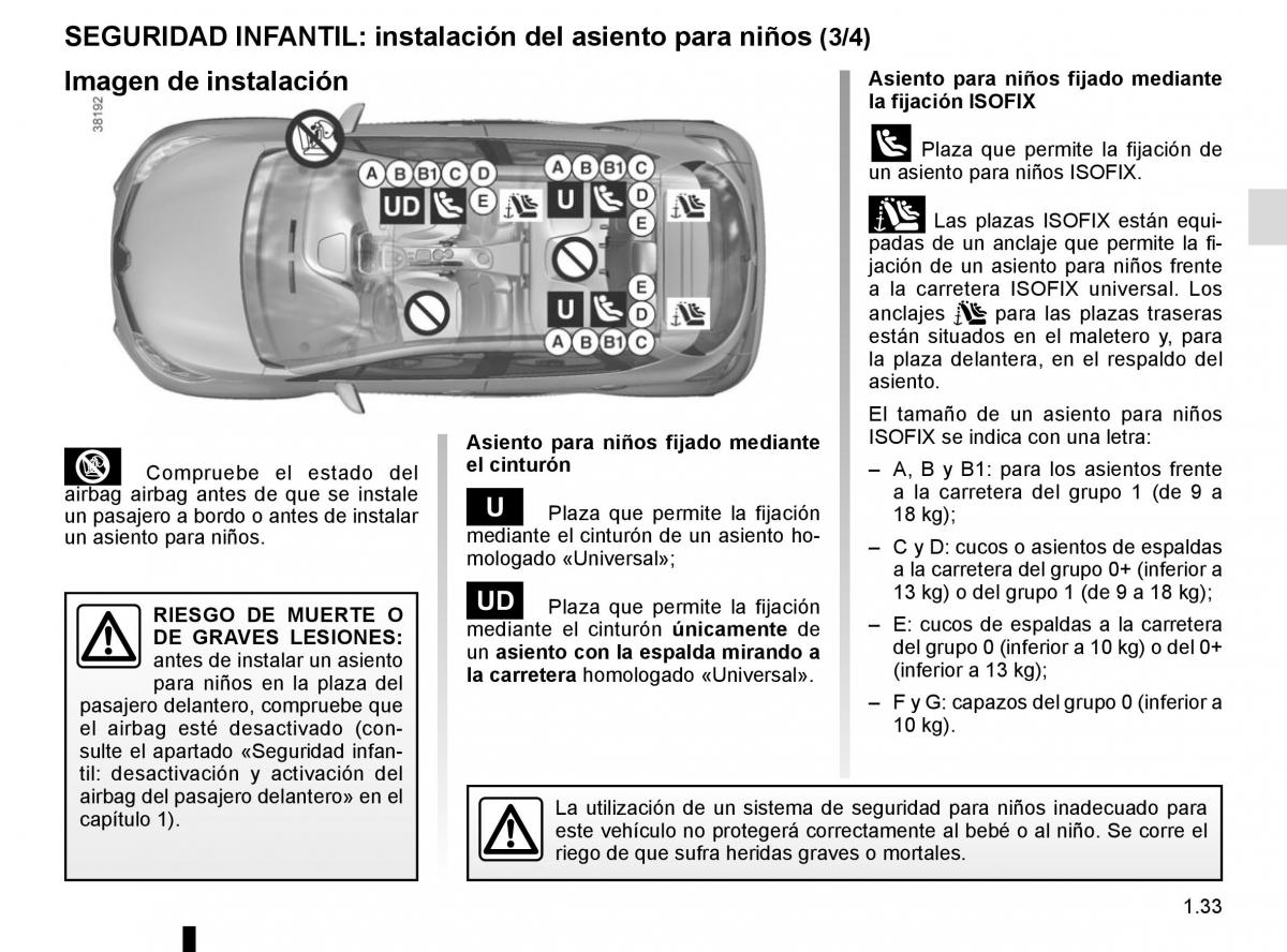 Renault Captur manual del propietario / page 39