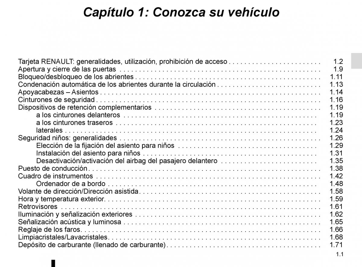 Renault Captur manual del propietario / page 7