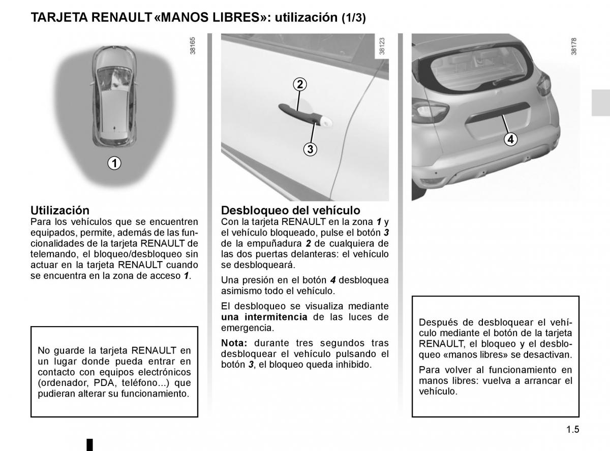 Renault Captur manual del propietario / page 11