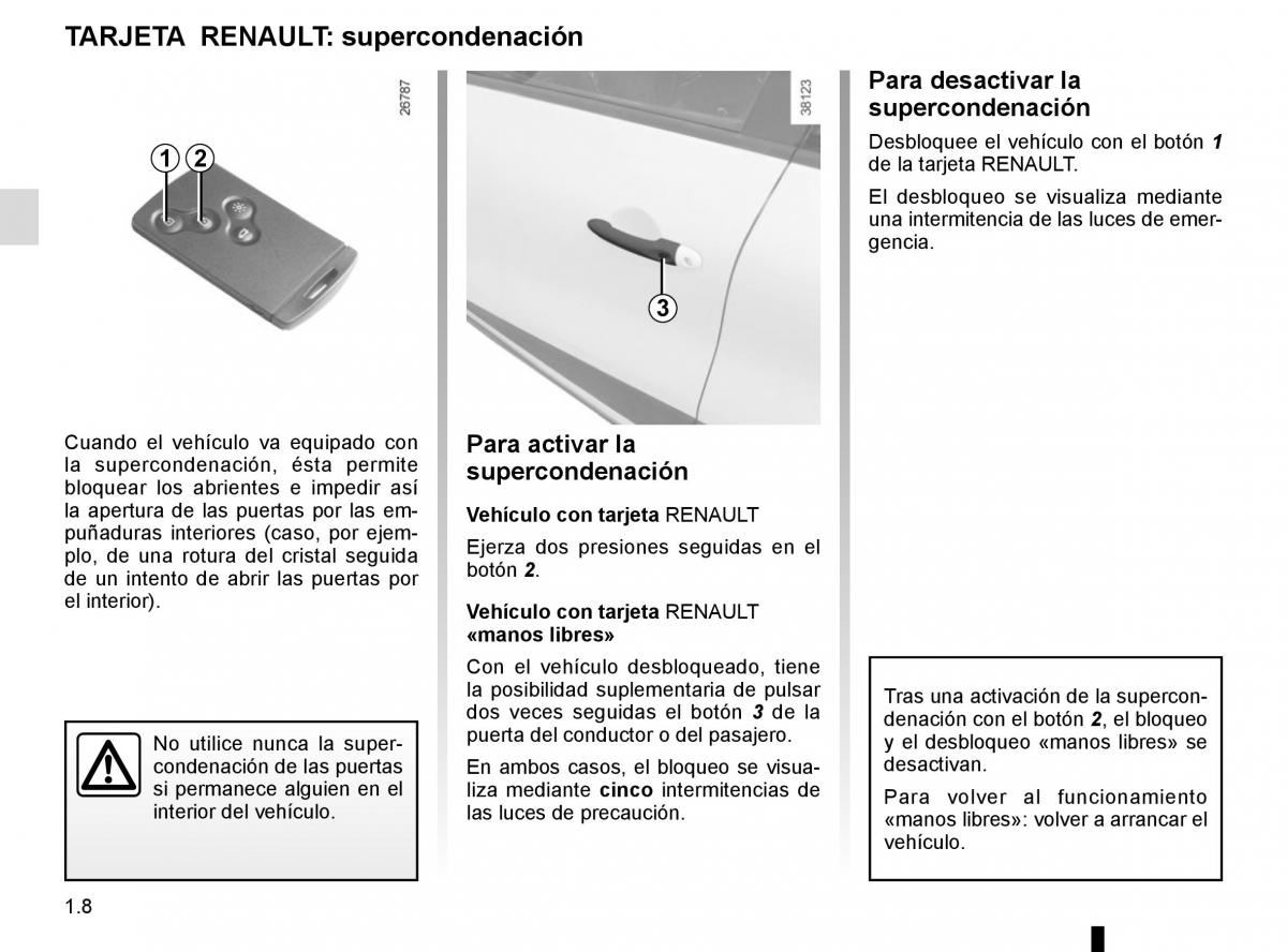Renault Captur manual del propietario / page 14