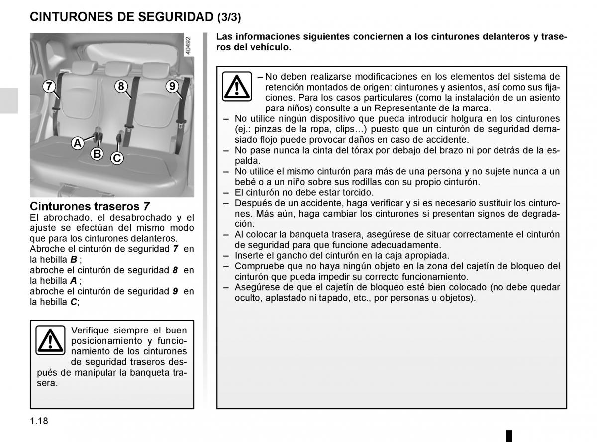 Renault Captur manual del propietario / page 24