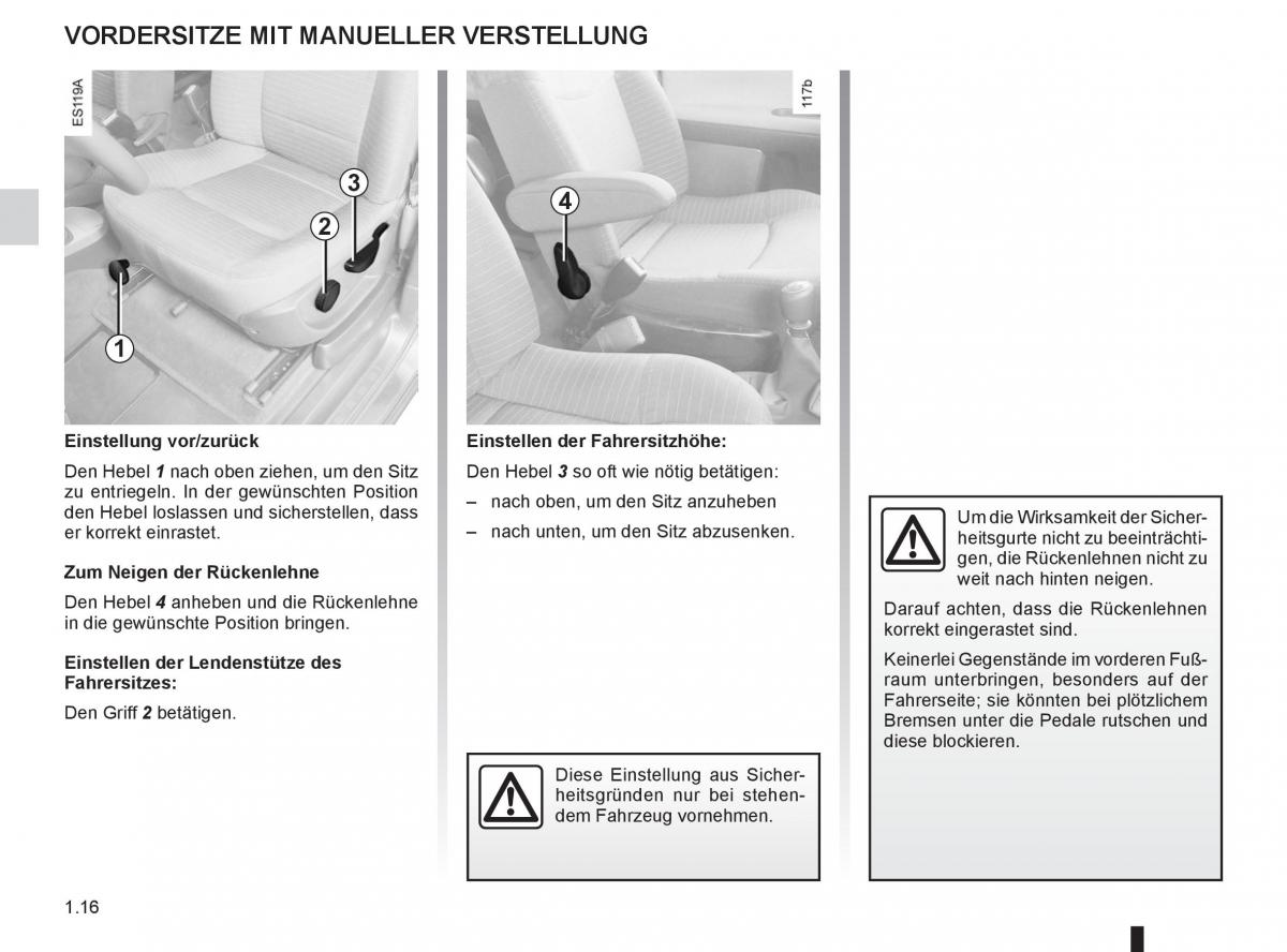 Renault Espace IV 4 Handbuch / page 22