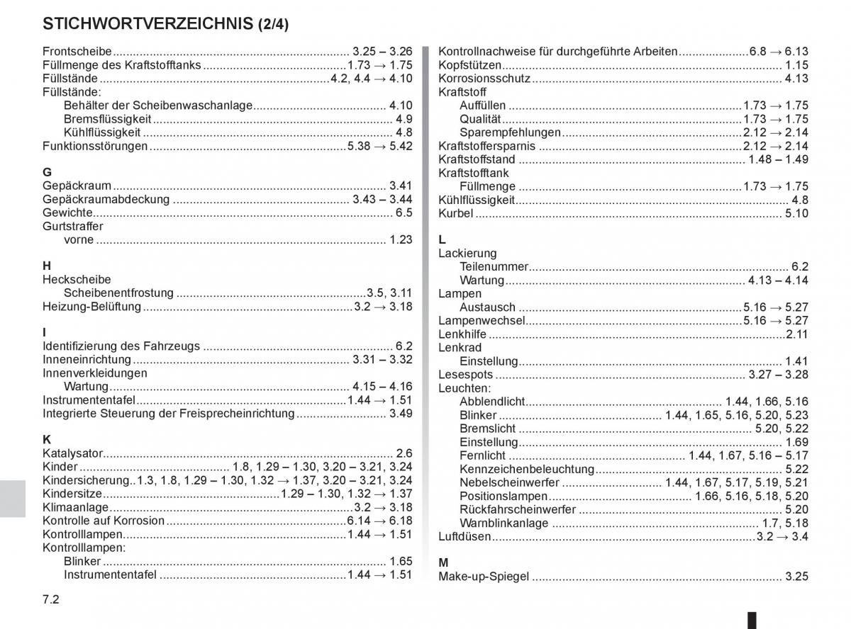 Renault Espace IV 4 Handbuch / page 252