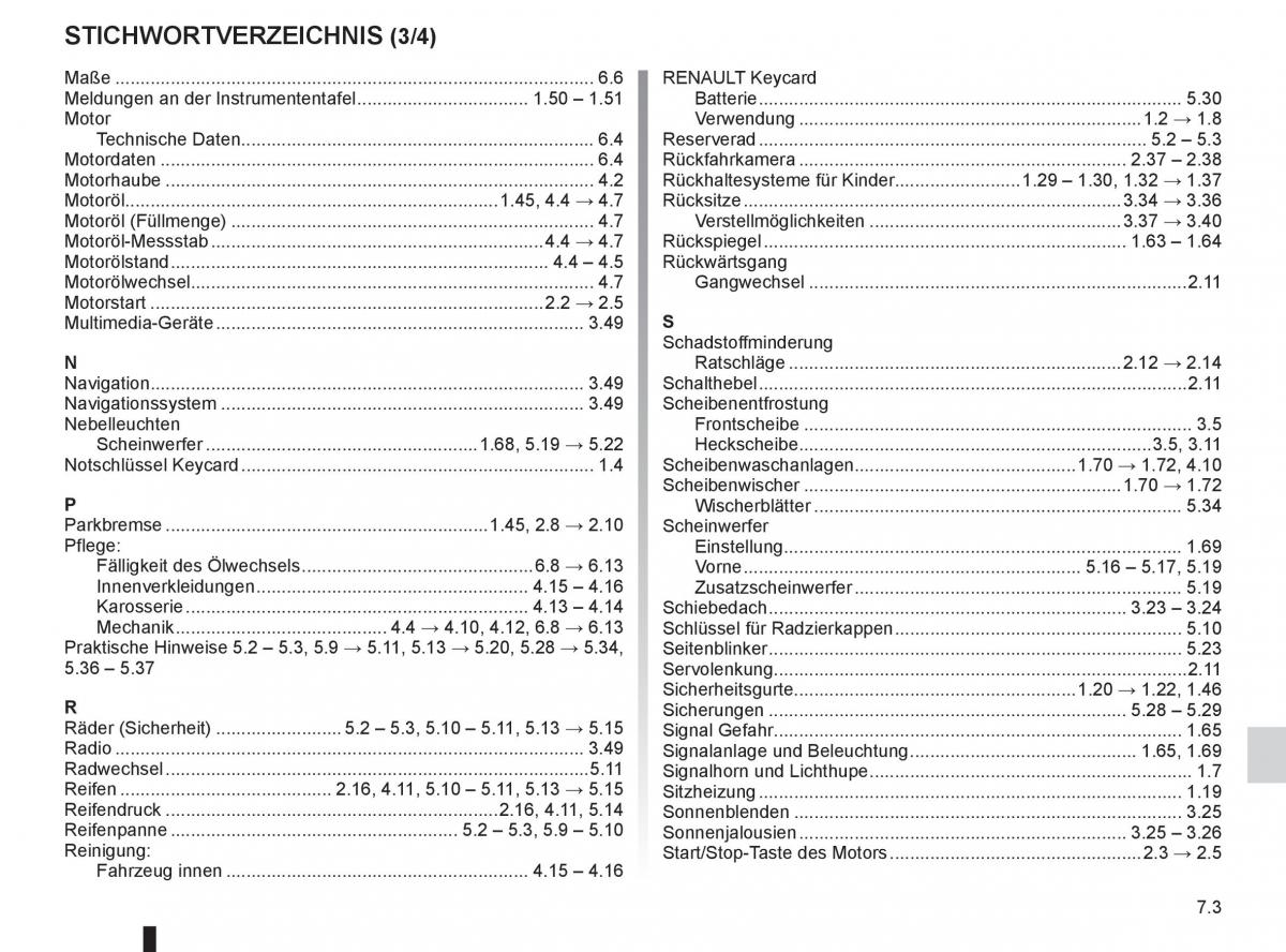 Renault Espace IV 4 Handbuch / page 253