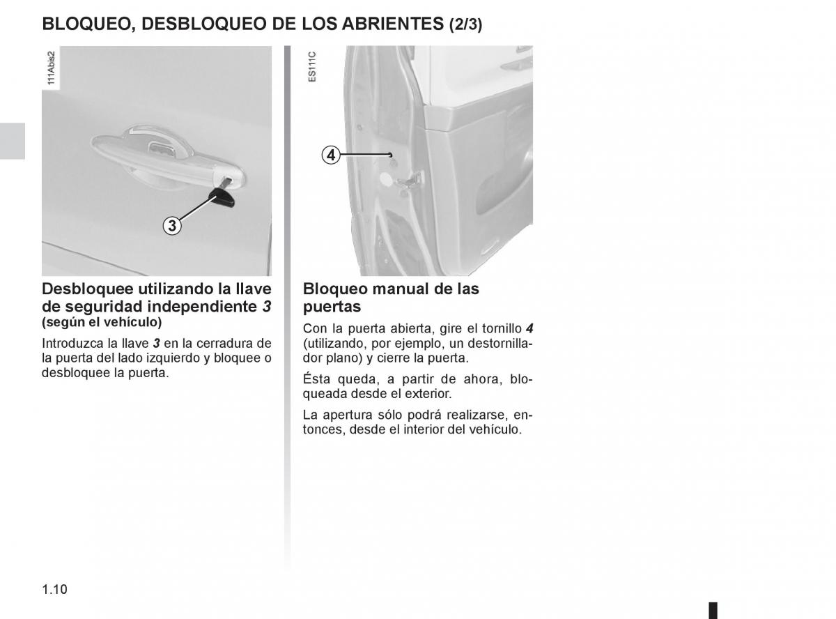 Renault Espace IV 4 manual del propietario / page 16