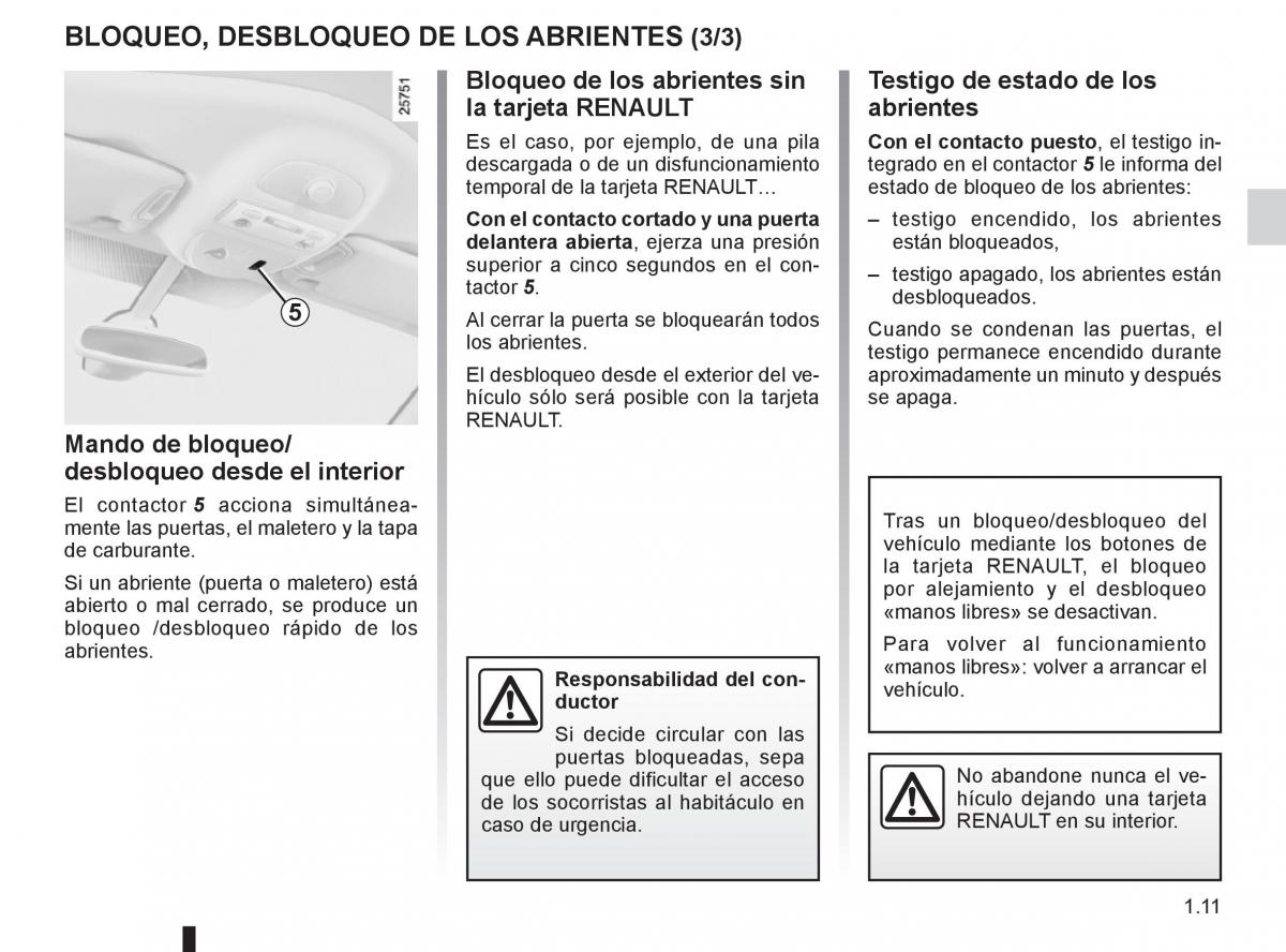 Renault Espace IV 4 manual del propietario / page 17