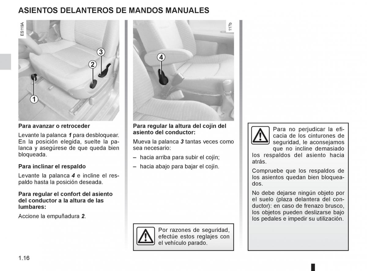 Renault Espace IV 4 manual del propietario / page 22