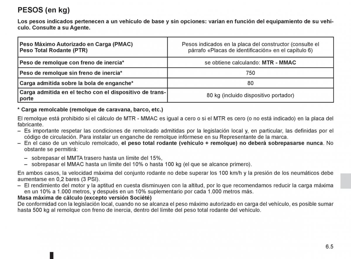 Renault Espace IV 4 manual del propietario / page 237