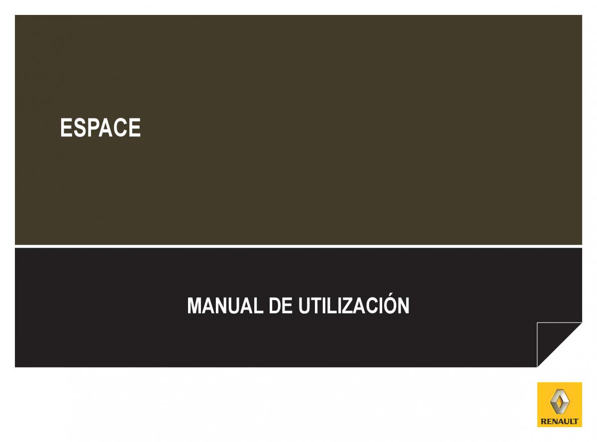 Renault Espace IV 4 manual del propietario / page 1