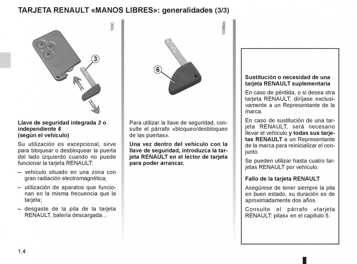 Renault Espace IV 4 manual del propietario / page 10