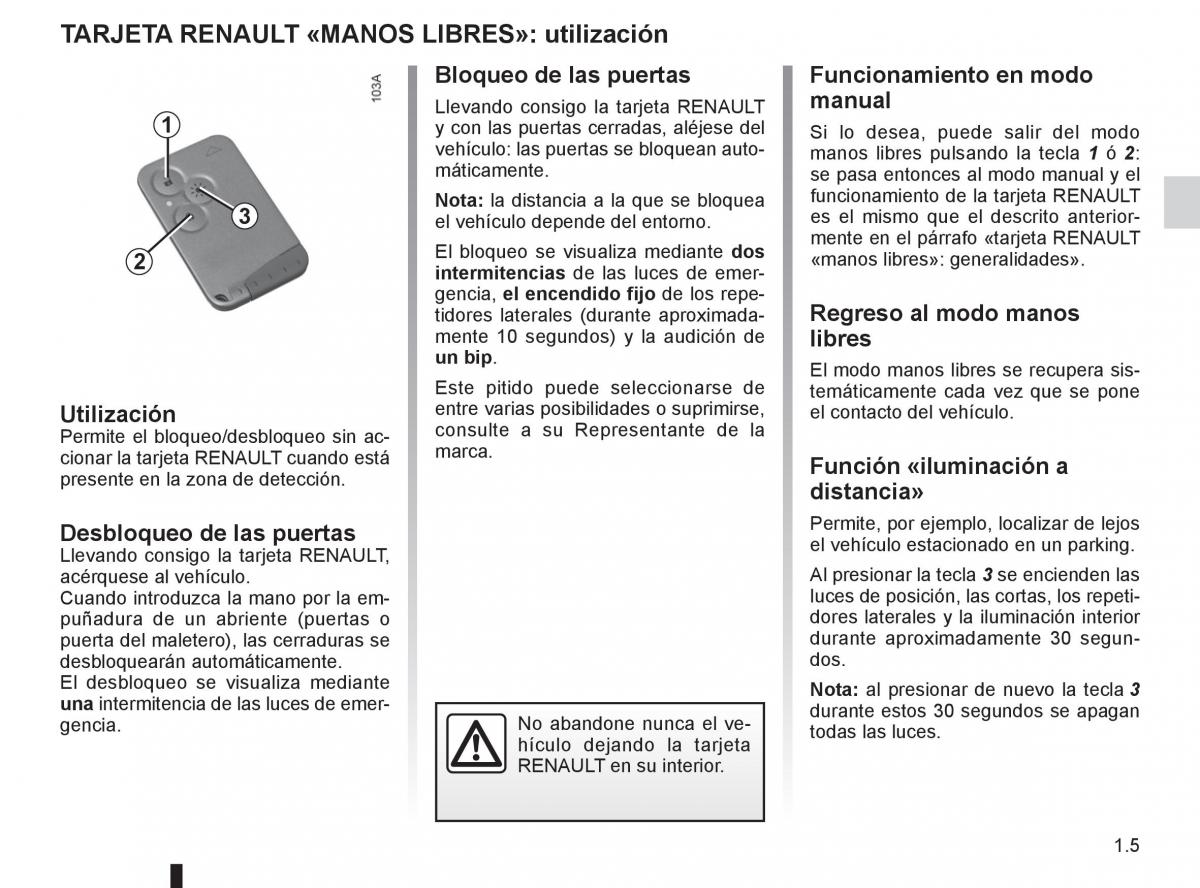 Renault Espace IV 4 manual del propietario / page 11