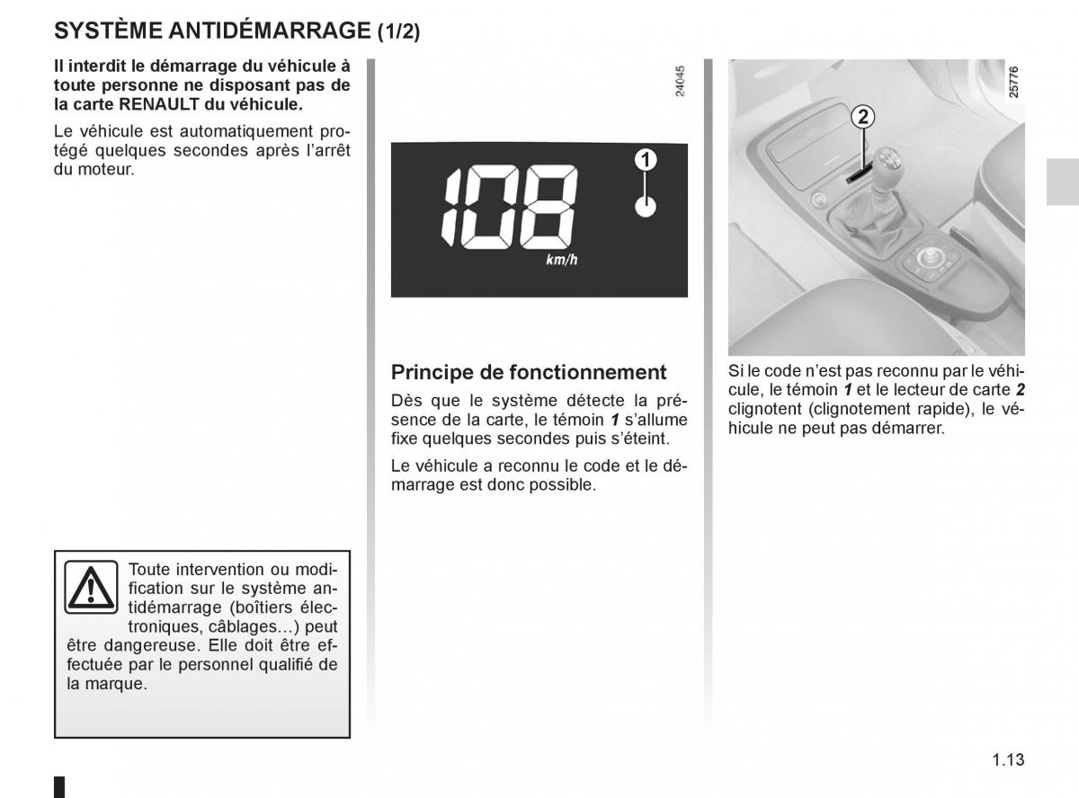 Renault Espace IV 4 manuel du proprietaire / page 19