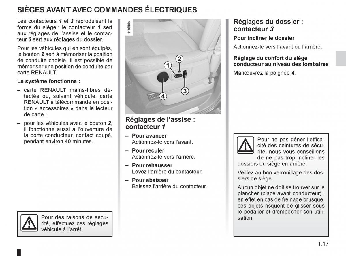 Renault Espace IV 4 manuel du proprietaire / page 23