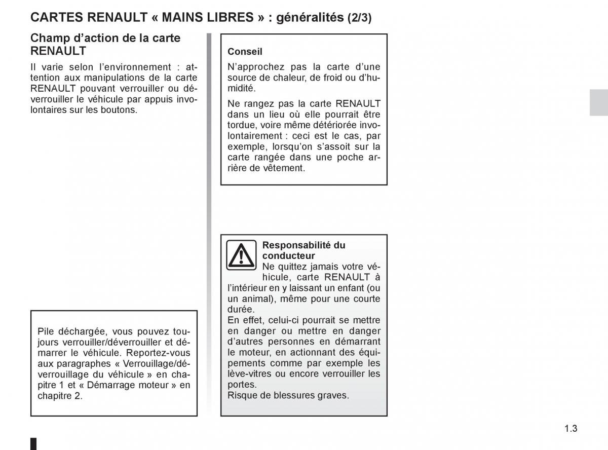 Renault Espace IV 4 manuel du proprietaire / page 9