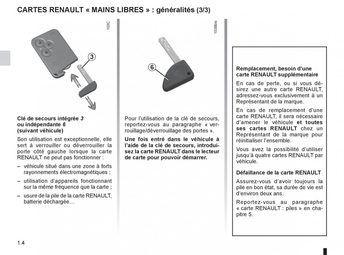 Renault Espace IV 4 manuel du proprietaire / page 10