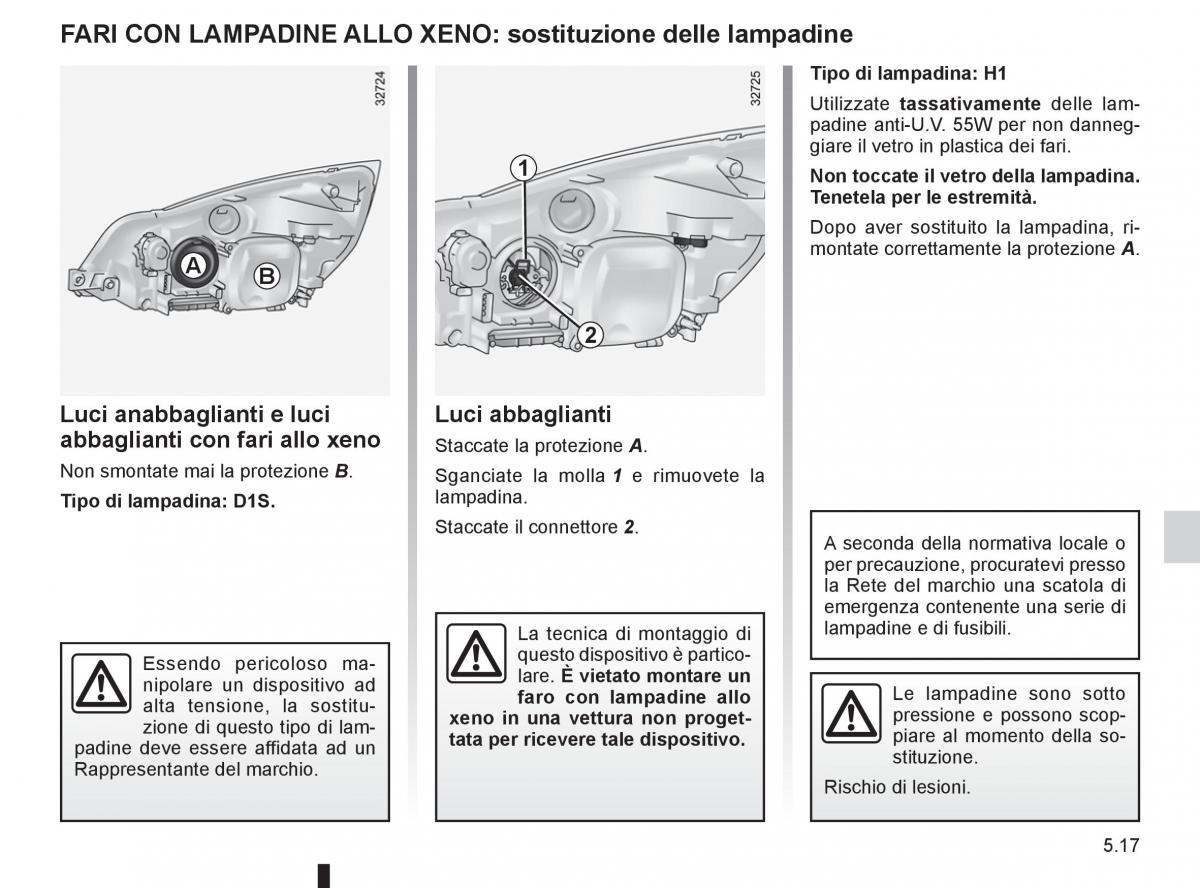 Renault Espace IV 4 manuale del proprietario / page 207