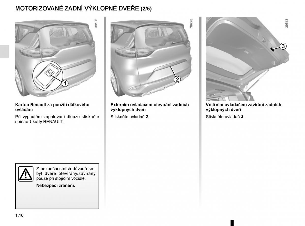 Renault Espace V 5 navod k obsludze / page 22