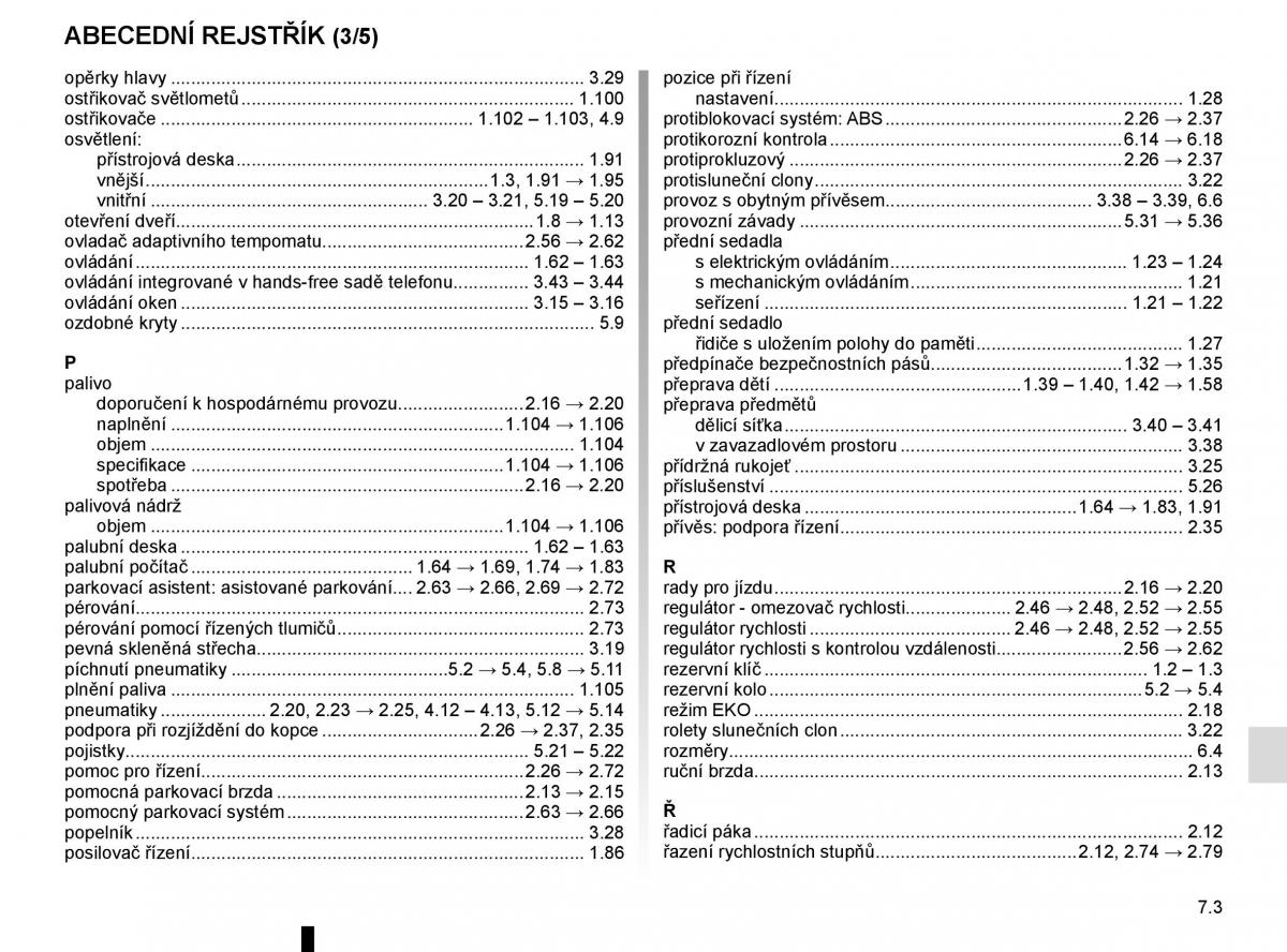 Renault Espace V 5 navod k obsludze / page 311