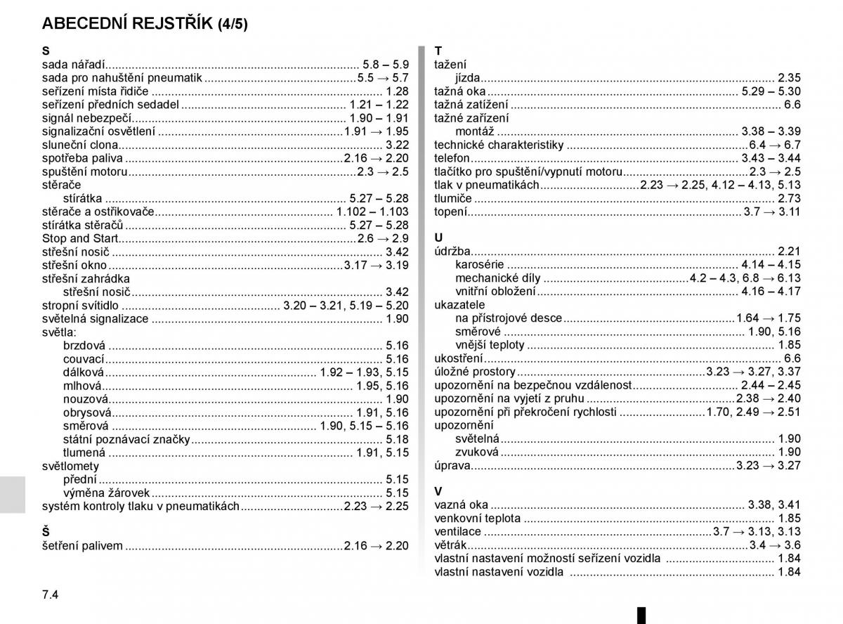 Renault Espace V 5 navod k obsludze / page 312