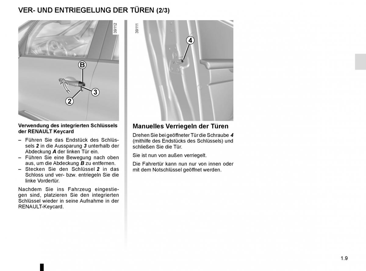 Renault Espace V 5 Handbuch / page 15