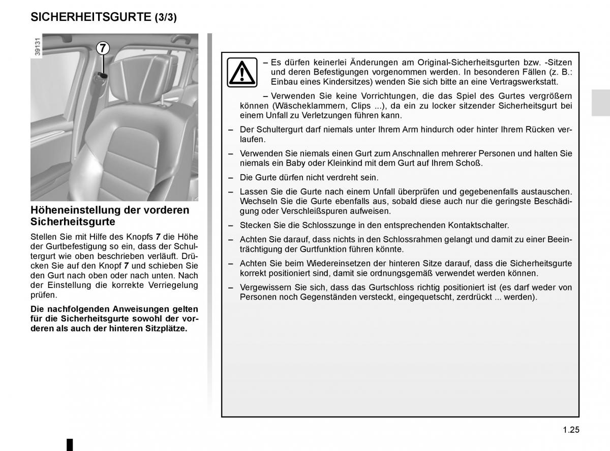 Renault Espace V 5 Handbuch / page 31