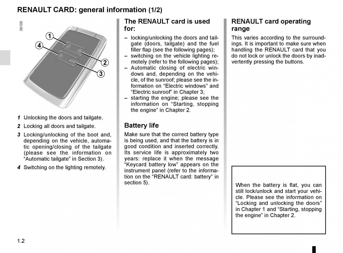 Renault Espace V 5 owners manual / page 8