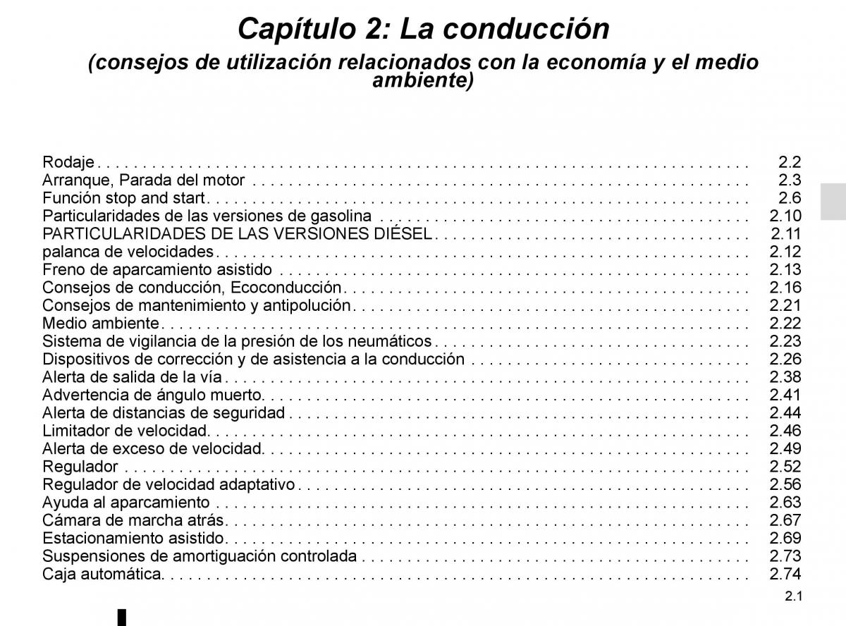 Renault Espace V 5 manual del propietario / page 109