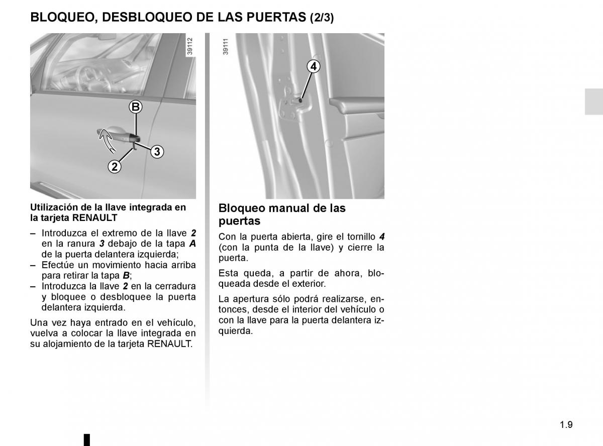 Renault Espace V 5 manual del propietario / page 15