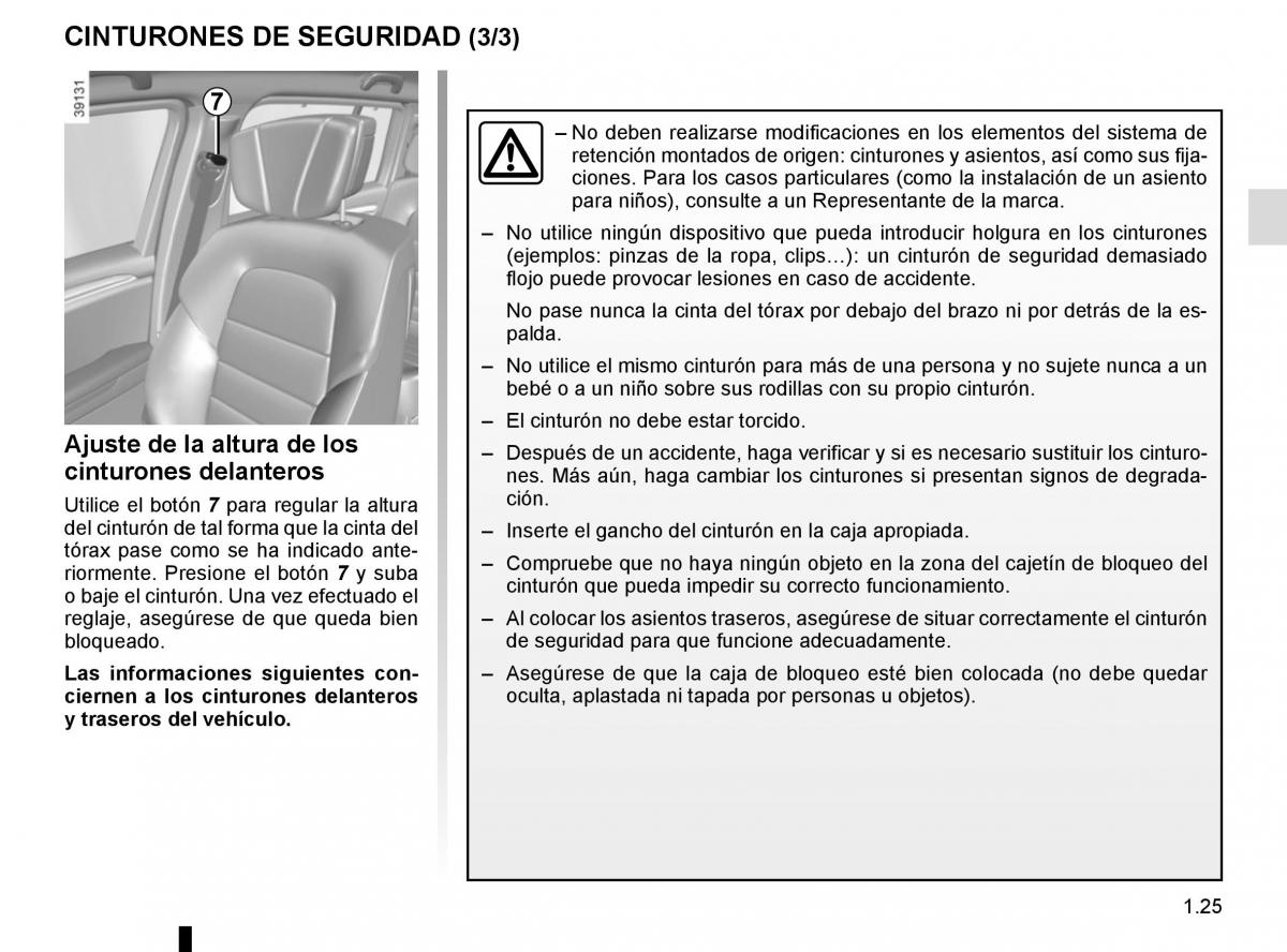 Renault Espace V 5 manual del propietario / page 31