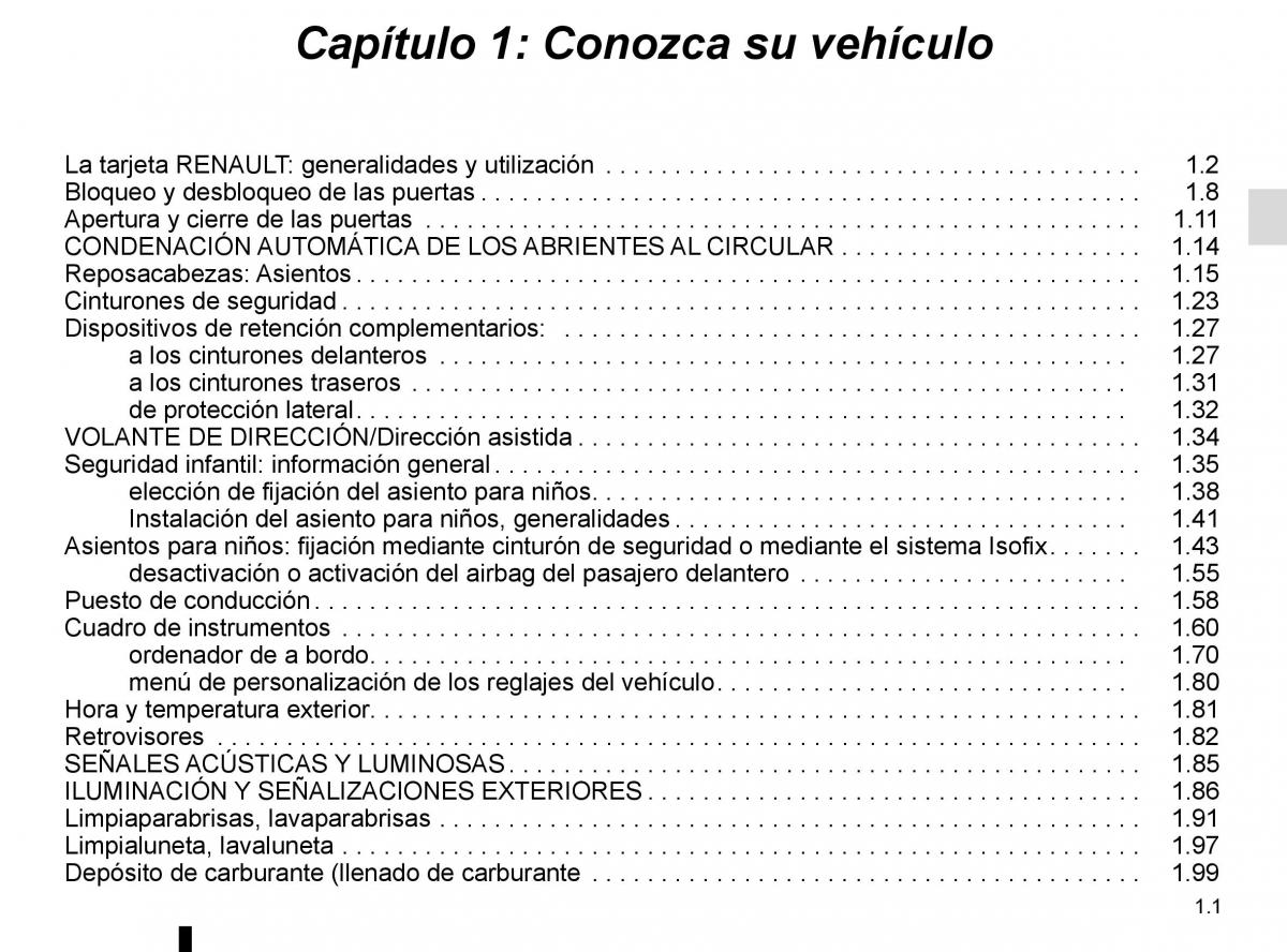 Renault Espace V 5 manual del propietario / page 7