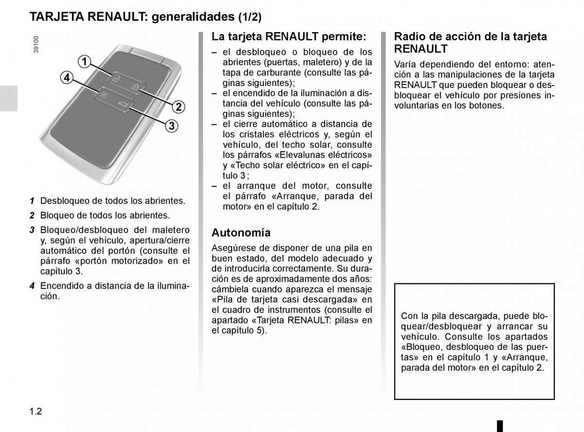 Renault Espace V 5 manual del propietario / page 8