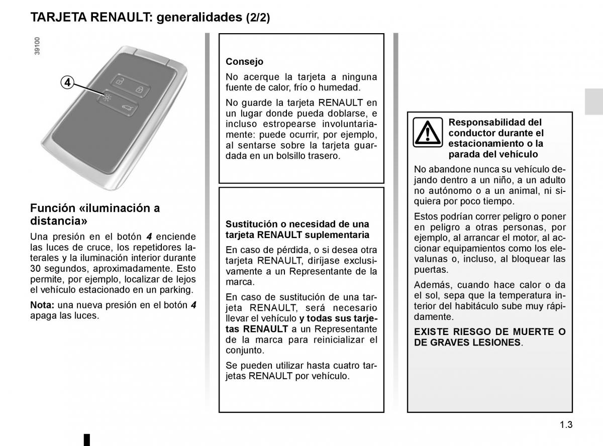 Renault Espace V 5 manual del propietario / page 9