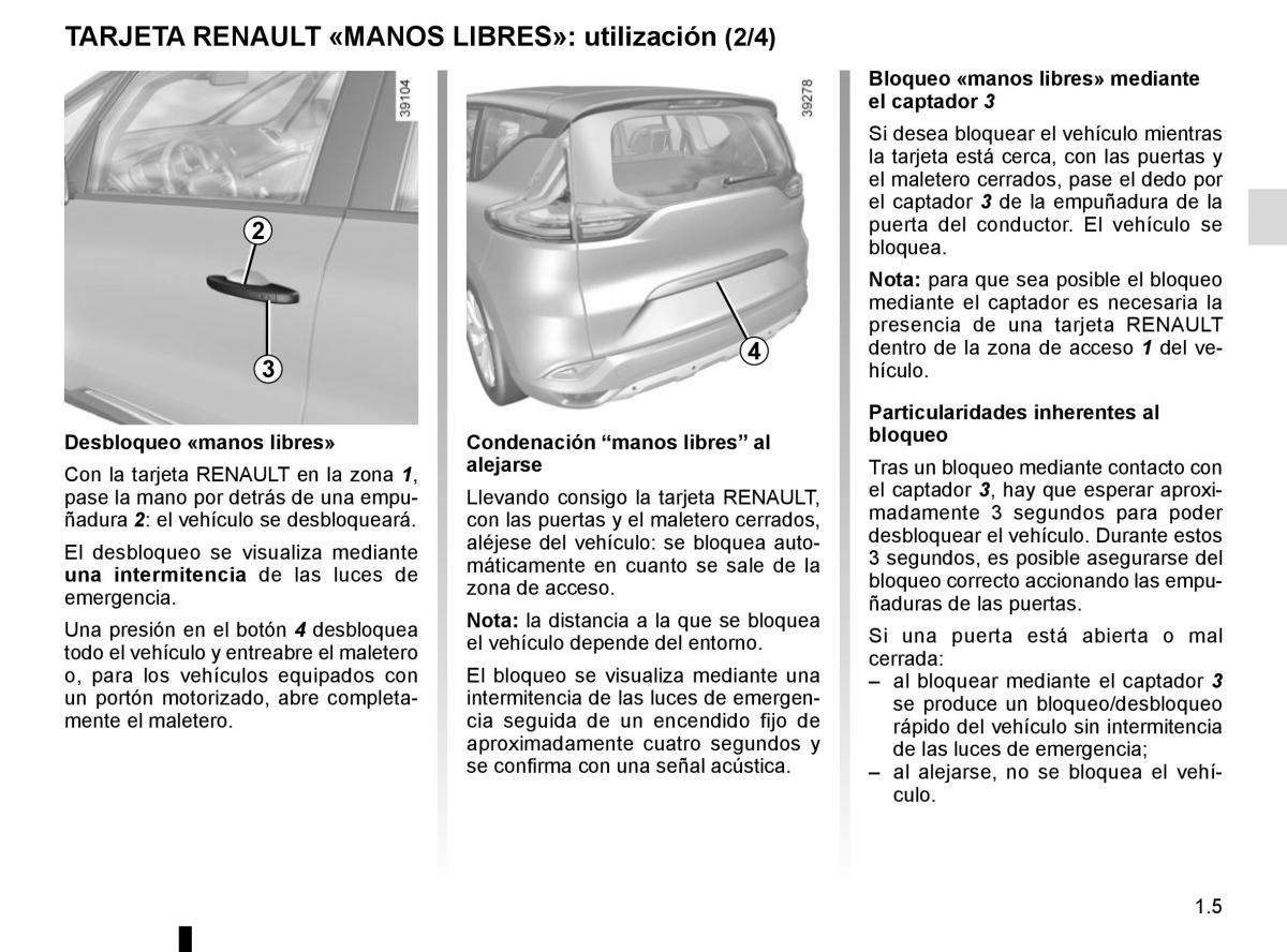 Renault Espace V 5 manual del propietario / page 11