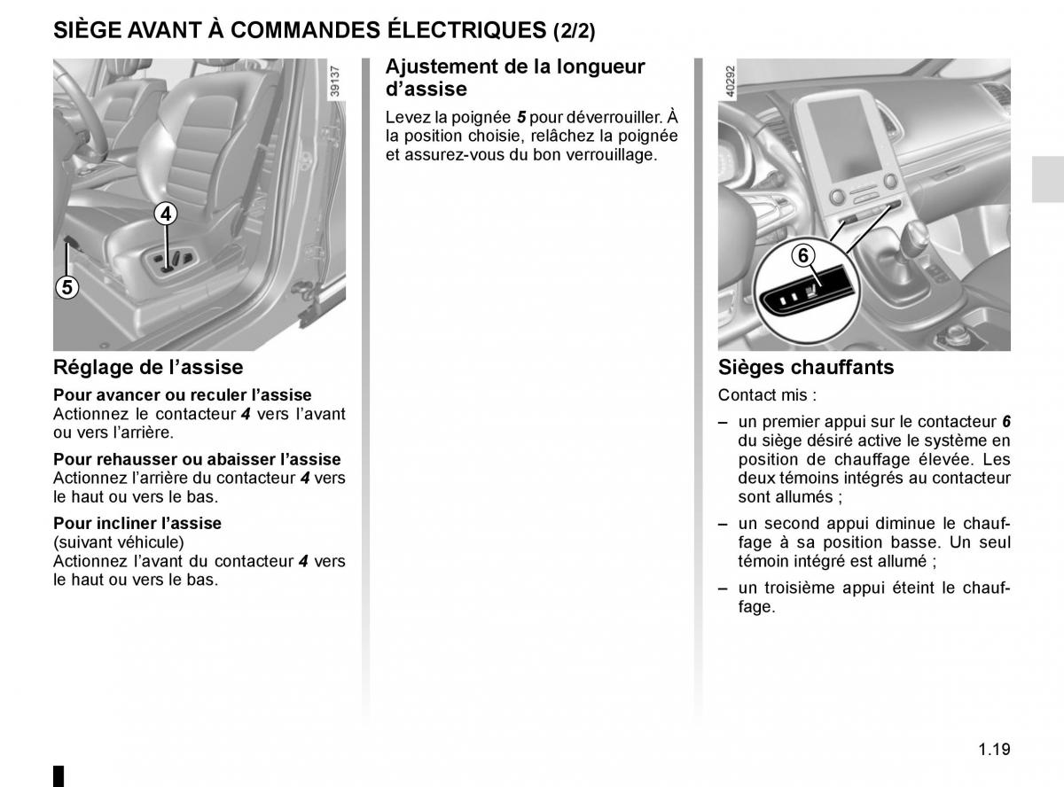 Renault Espace V 5 manuel du proprietaire / page 25