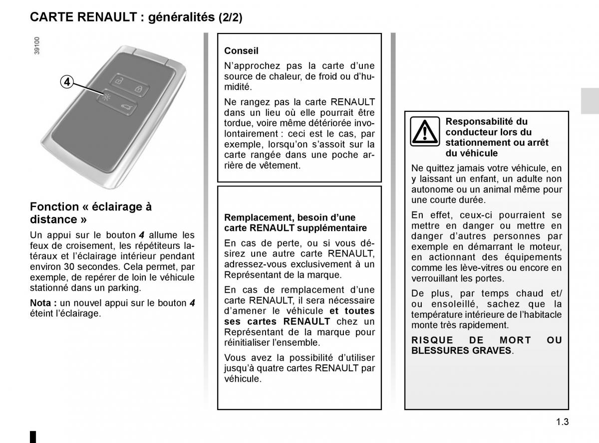 Renault Espace V 5 manuel du proprietaire / page 9
