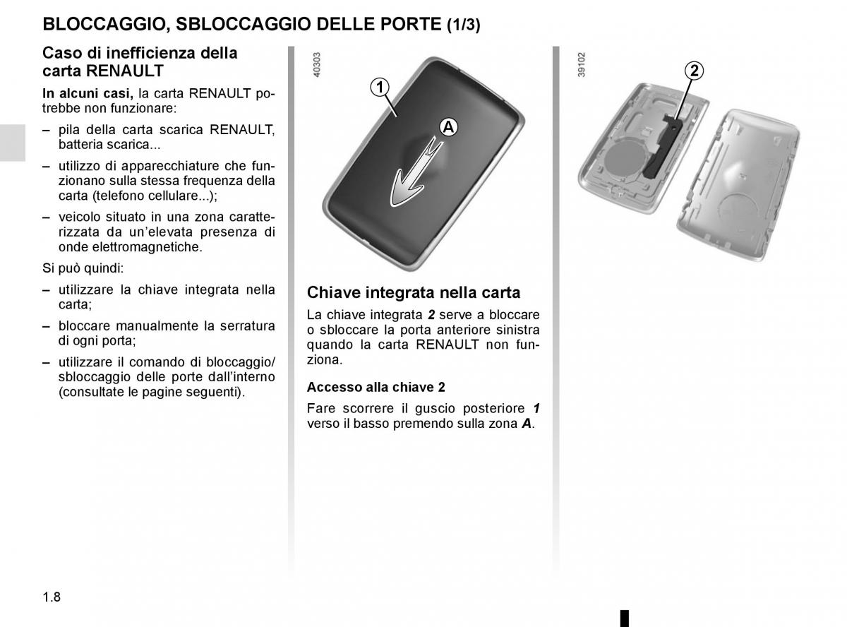 Renault Espace V 5 manuale del proprietario / page 14