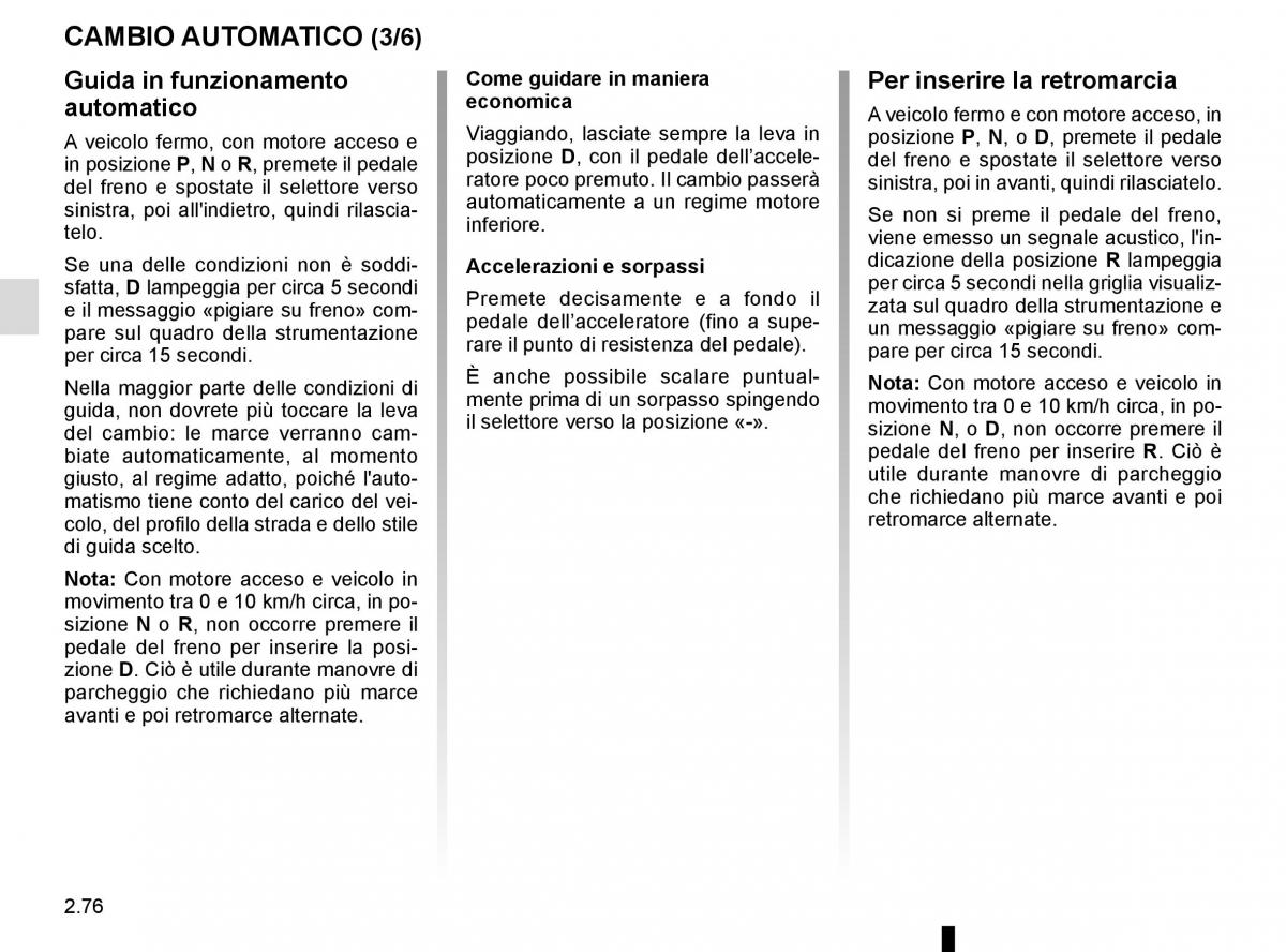 Renault Espace V 5 manuale del proprietario / page 184