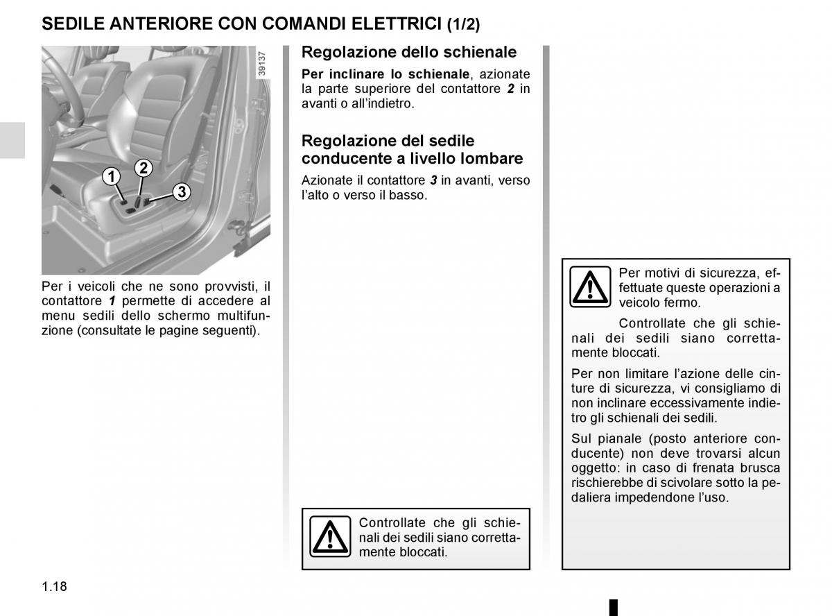 Renault Espace V 5 manuale del proprietario / page 24