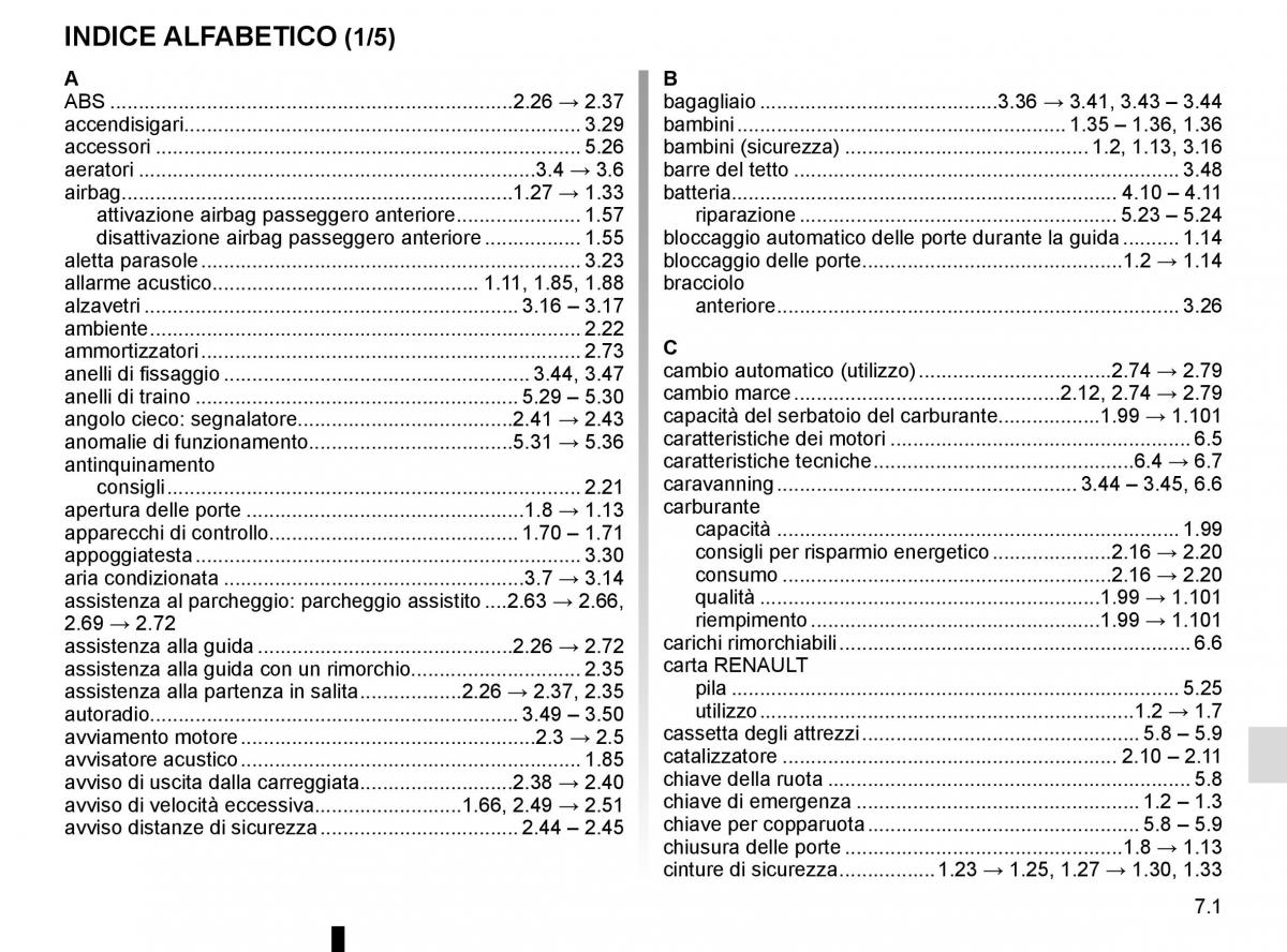 Renault Espace V 5 manuale del proprietario / page 311