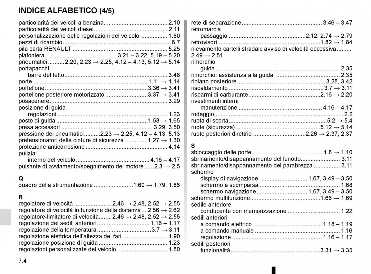 Renault Espace V 5 manuale del proprietario / page 314