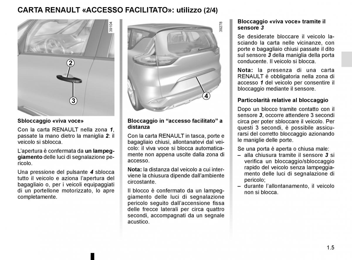 Renault Espace V 5 manuale del proprietario / page 11